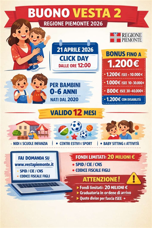 Torna il Bonus Vesta