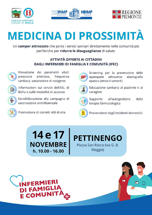 Medicina di Prossimità a Pettinengo